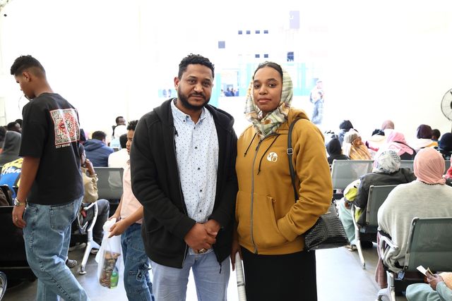 수단 수도 하르툼서 피란 온 난민 부부