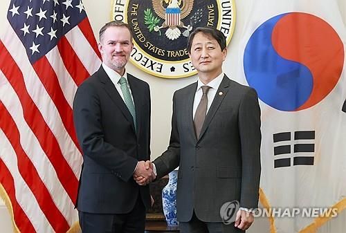 안덕근 산업부 장관, 미국무역대표부 대표 면담