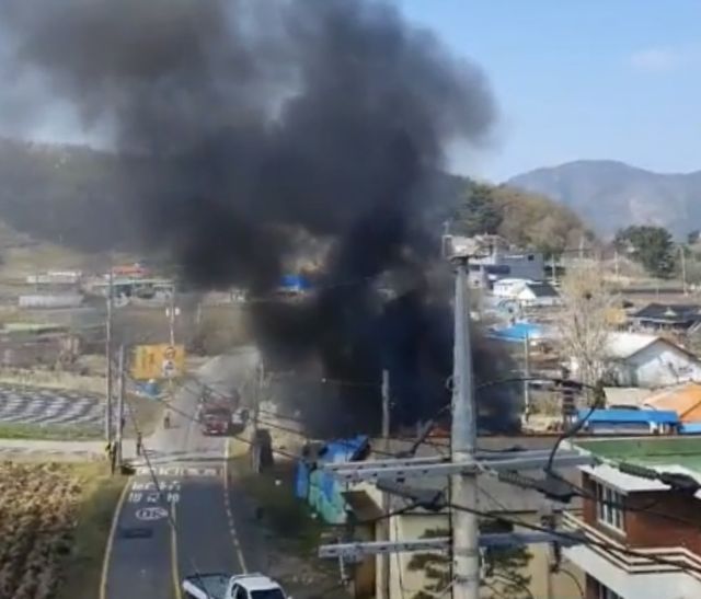 보령 농가 창고 화재