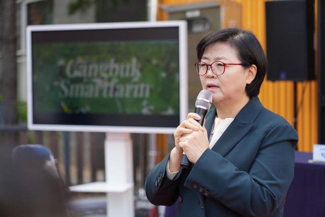 인사말 하는 이순희 강북구청장