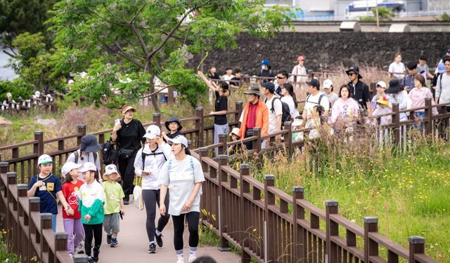 제1회 제주올레 어린이걷기축제 모습