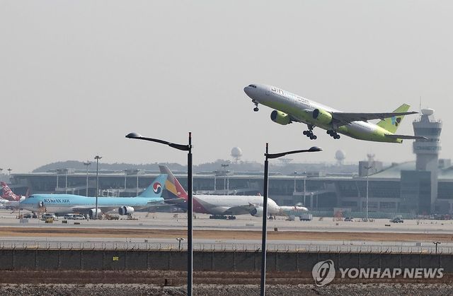 인천국제공항의 항공기들