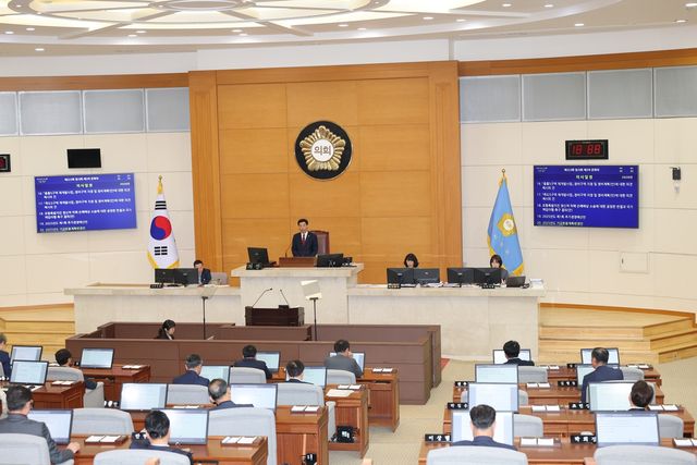 포항시의회 본회의 모습