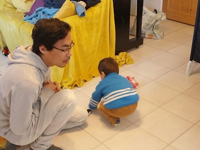 장성탄 씨와 어린 아들