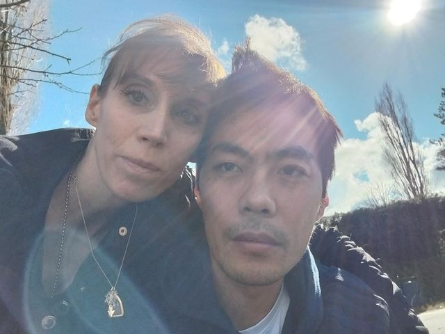 건강할 때의 장성탄 씨와 부인 로리안 씨