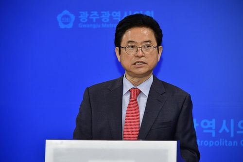 광주서 공약발표하는 이철우 경북지사