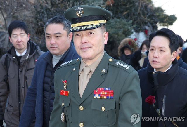 군사법원 향하는 박정훈 전 수사단장