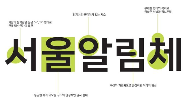 서울알림체 이미지