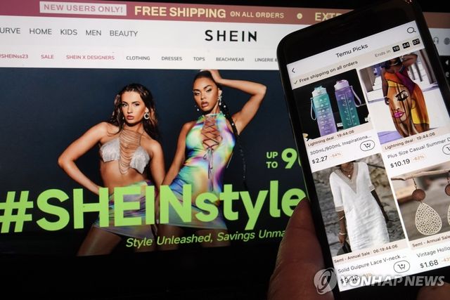 쉬인과 테무 홈페이지·앱의 상품들