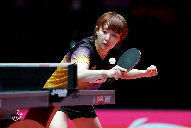 ITTF 여자 월드컵에 출전한 수비형 선수 서효원