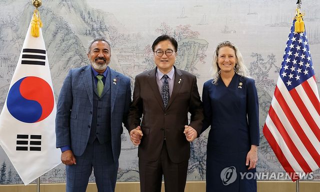 우원식 국회의장, 미 의회 코리아스터디그룹 방한단 접견