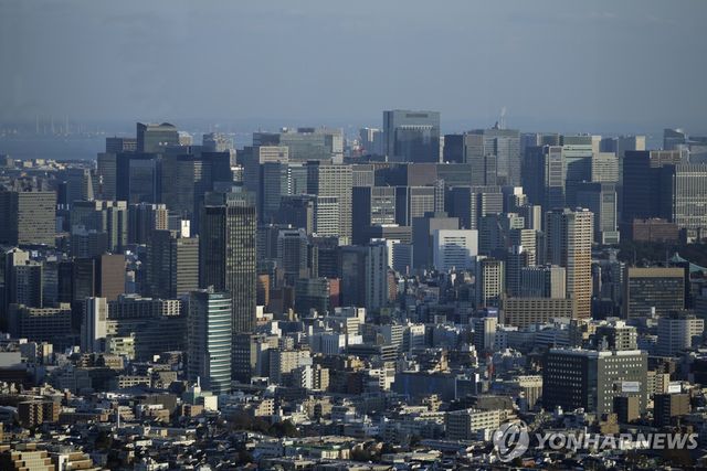 일본 도쿄 시내 풍경