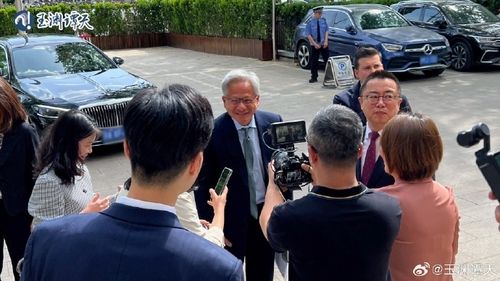 17일 중국 베이징에 도착한 젠슨 황 엔비디아 CEO