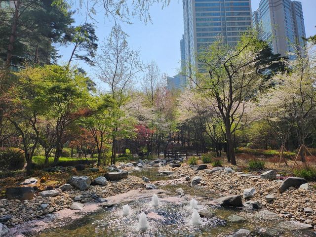 기와터근린공원 캔들 분수