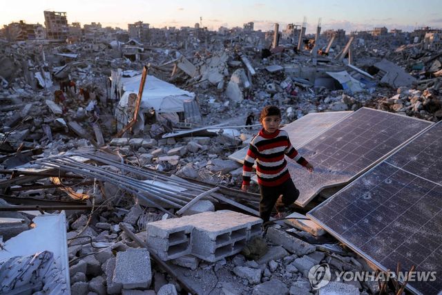 속절없이 지속되는 가자지구 전쟁 [AFP 연합뉴스. 재판매 및 DB 금지]