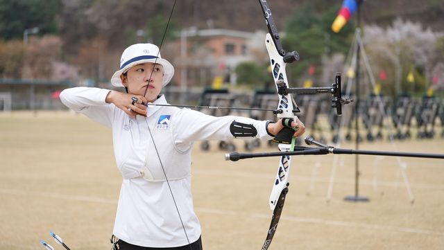 2025 국가대표 2차 평가전 치르는 여자 양궁 안산