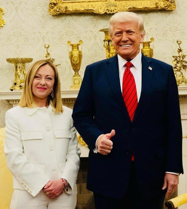 멜로니 총리와 트럼프 대통령