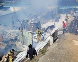 보성 주택화재 현장