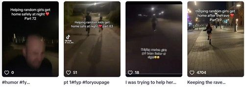 '여자를 안전하게 집 바래다주기' 틱톡 영상물