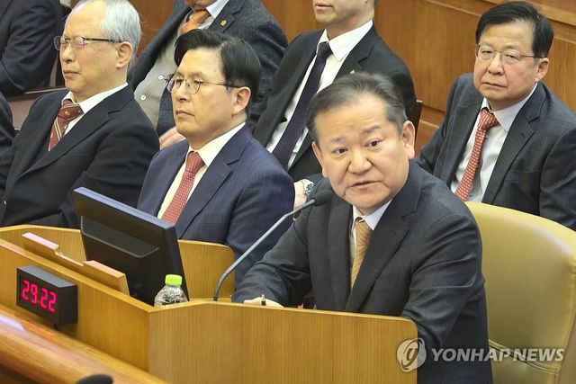 이상민 전 장관, 윤 대통령 탄핵심판 7차 변론 증인 출석