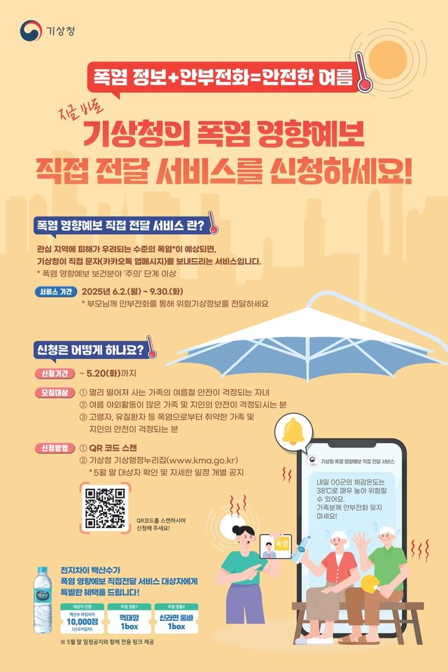 폭염 영향예보 직접 전달 서비스