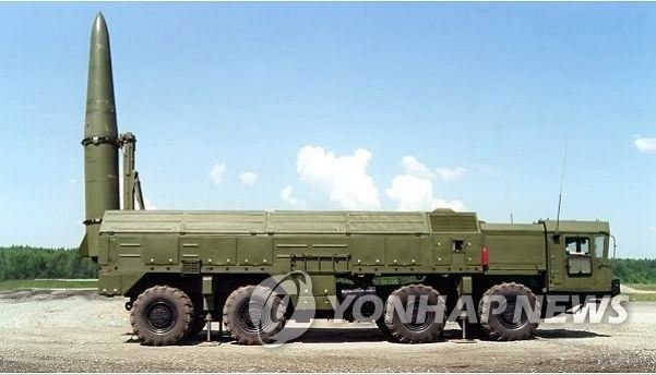 러시아군의 SS-26 이스칸데르-M 지대지 미사일