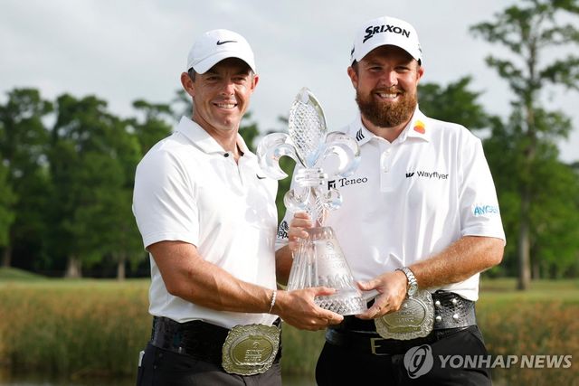 지난해 취리히 클래식 우승 당시 로리 매킬로이와 셰인 라우리