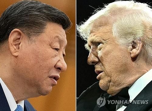 도널드 트럼프 미 대통령(오른쪽)과 시진핑 중국 국가주석