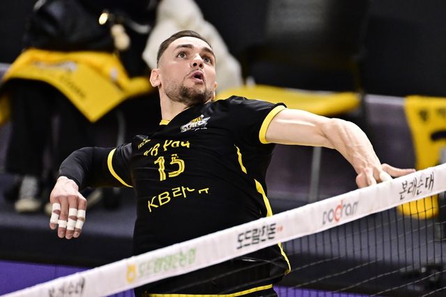 공격하는 KB손해보험의 비예나