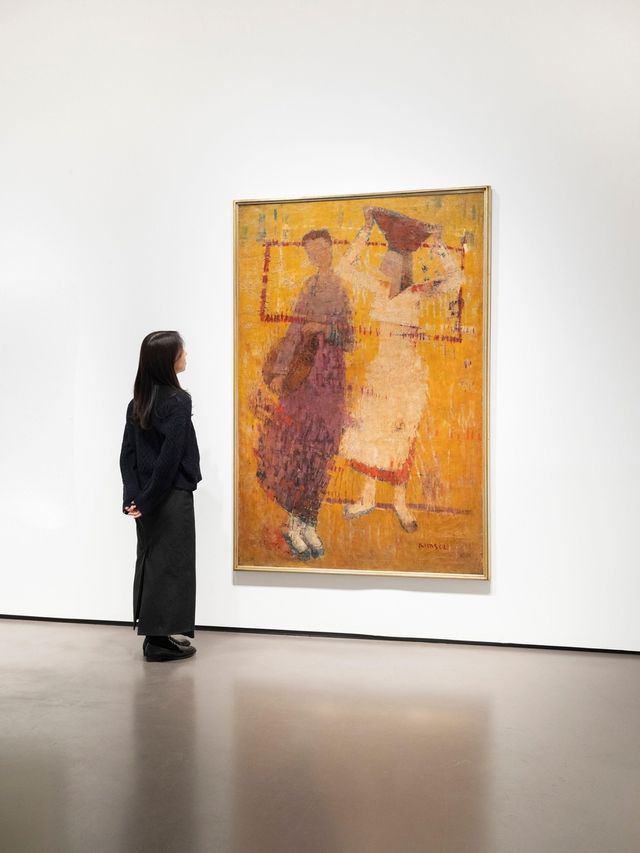 갤러리현대 본관 전시 모습. 사진 속 그림은 김흥수의 1957년작 '길동무'[갤러리현대 제공. 재판매 및 DB 금지]