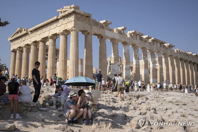 그리스 아테네 아크로폴리스에 있는 파르테논 신전