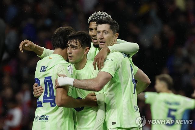 결승 진출한 바르셀로나