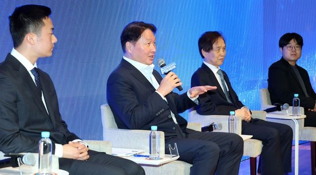 발언하는 최태원 대한상공회의소 회장 겸 SK그룹 회장