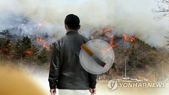 담뱃불로 인한 산불