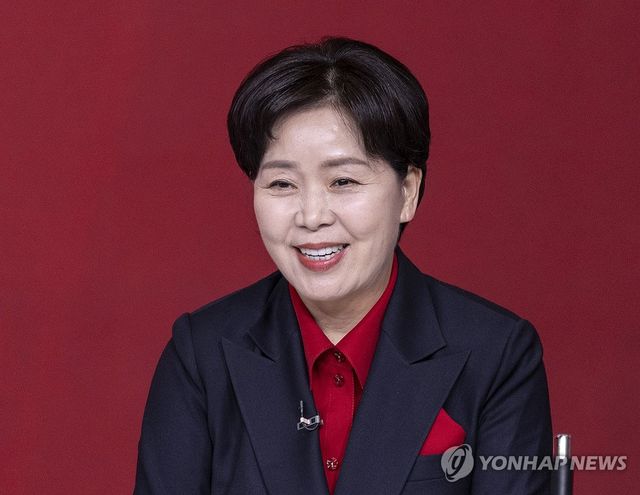 국민의힘 제21대 대선 후보자 1차 경선 토론회에서 발언하는 양향자 후보