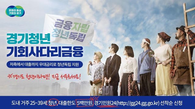 경기도 청년 기회사다리금융 홍보 이미지