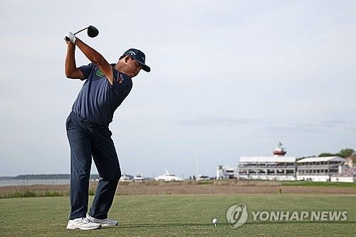 김시우의 티샷.