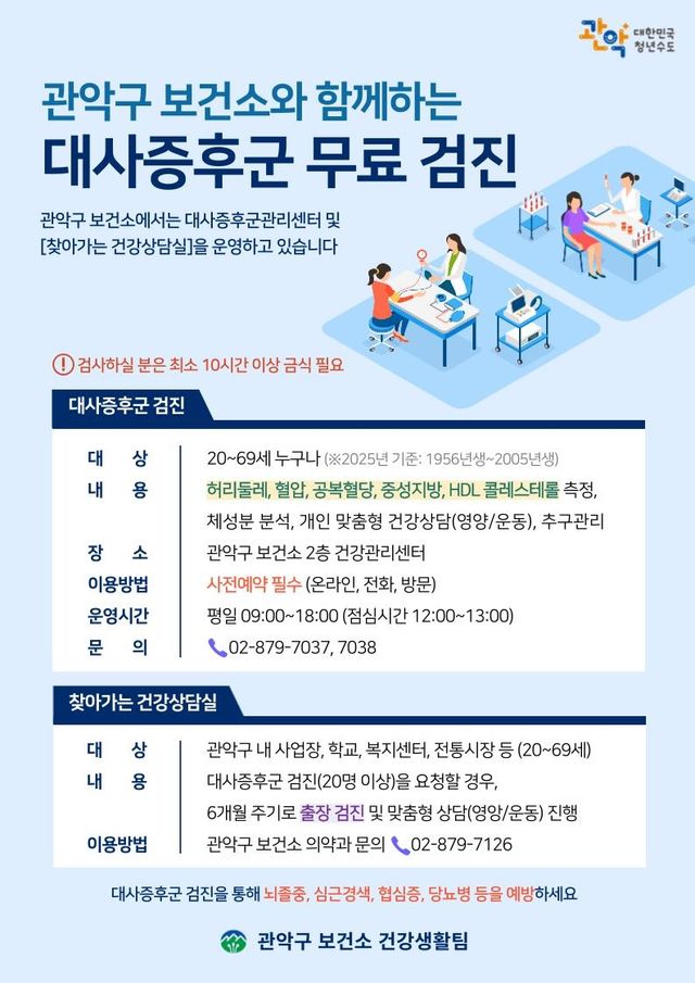 관악구보건소 대사증후군 검진