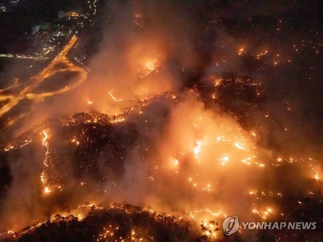 안동 남선면까지 번진 산불