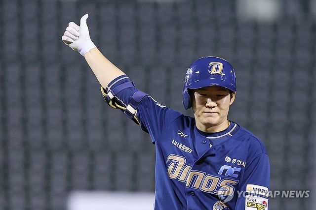 박민우 적시타로 다시 한점 앞서 나가는 NC