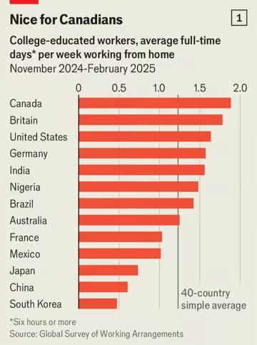 스탠퍼드대 국가별 재택근무 조사