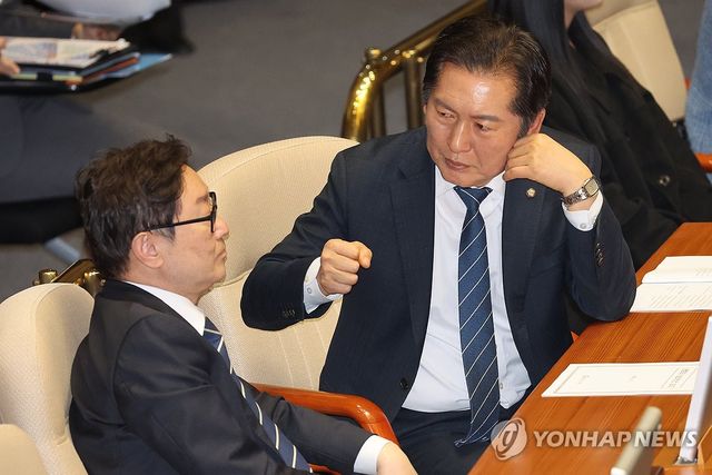 탄핵소추단 정청래-박범계 대화