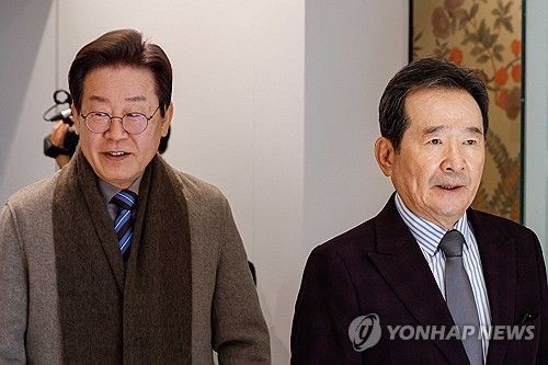 2023년 12월 오찬 회동한 이재명 후보와 정세균 전 국무총리의 모습