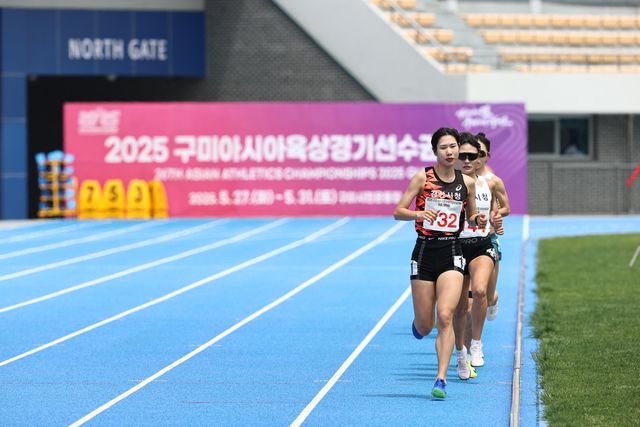 김유진, 여자 5,000ｍ 우승