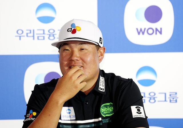 임성재의 기자회견 모습. 