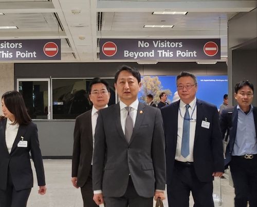 미국 도착한 안덕근 산업부 장관