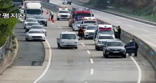 무안광주고속도로 다중추돌 사고