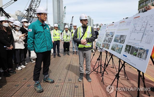 영동대로 지하공간 복합개발공사 현장찾은 오세훈