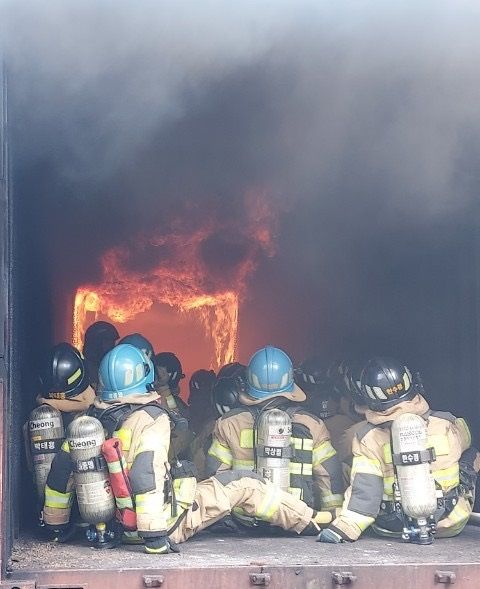 팀단위 화재전술훈련
