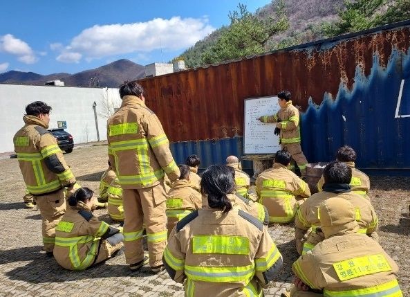 팀 단위 화재 전술훈련